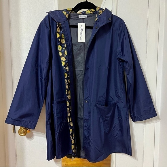 SHOSHANNA Daisy Daydream Rain Coat Spring Jacket fits like a L - Picture 5 of 12